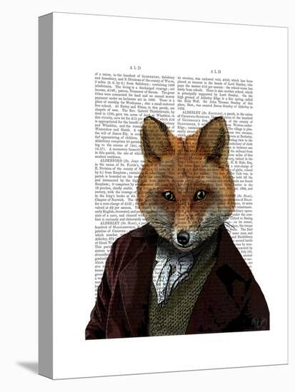 Fox Portrait 2-Fab Funky-Stretched Canvas