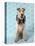 Fox Terrier with Headphones-null-Premier Image Canvas