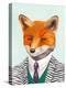 Fox-Animal Crew-Stretched Canvas