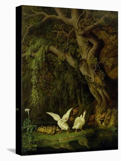 Foxes and Geese-Johann Heinrich Tischbein-Premier Image Canvas
