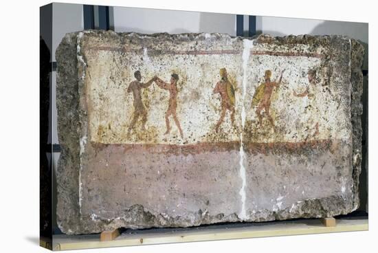 Fragment of Fresco Depicting Boxers and Gladiators from Tomb Iii-null-Premier Image Canvas