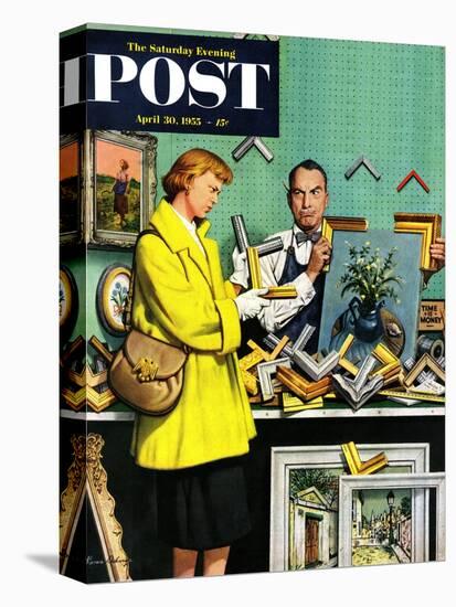 "Frame-Up" Saturday Evening Post Cover, April 30, 1955-Stevan Dohanos-Premier Image Canvas