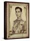 Framed Portrait of King Bhumibol Adulyadej-null-Premier Image Canvas