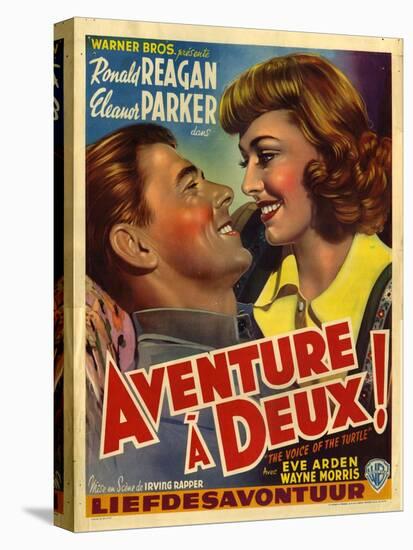 France Adventure for Two, Voice Of The Turtle Film Poster, 1940s-null-Premier Image Canvas