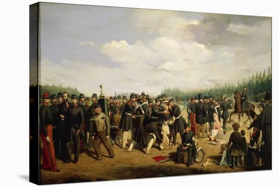 France, French National Guard, Painting by Arsene Hurtel, 1849-null-Premier Image Canvas