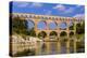 France, Languedoc-Roussillon, Gard, Vers-Pont-Du-Gard, River Gardon, Pont Du Gard-Udo Siebig-Premier Image Canvas