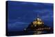 France, Lower Normandy, Manche, Mont Saint Michel by Night-Andreas Keil-Premier Image Canvas