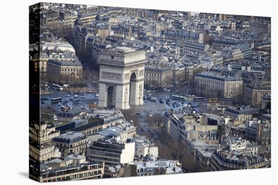 France, Paris. Arc De Triomphe, View from the Eiffel Tower-Kymri Wilt-Premier Image Canvas