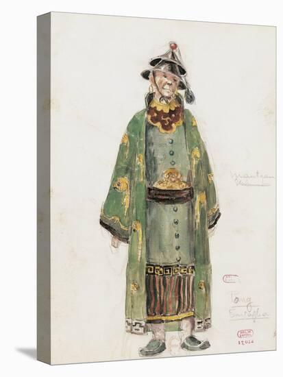 France, Paris, Costume Sketch for Pong in Oper Turandot-Giacomo Puccini-Premier Image Canvas