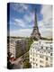 France, Paris, Eiffel Tower, View over Rooftops-Gavin Hellier-Premier Image Canvas