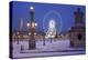 France, Paris, Ile De France, Elysee, Place De La Concorde, Ferris Wheel, Lantern, Snow-Rainer Mirau-Premier Image Canvas