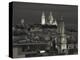 France, Paris, Sacre Coeur and Trinite D' Estienne D' Orves Church-Walter Bibikow-Premier Image Canvas