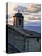 France, Provence, Lacoste. Church Bell Tower at Sunset in the Hill Town of Lacoste-Julie Eggers-Premier Image Canvas