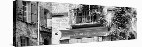 France Provence Panoramic Collection - Beautiful Provencal Architecture B&W - Uzès-Philippe Hugonnard-Premier Image Canvas