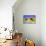 France, Provence, Valensole Plateau. Sunburst on sunflowers.-Jaynes Gallery-Premier Image Canvas displayed on a wall