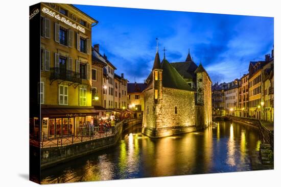 France, Rh™ne-Alpes, Haute-Savoie, Annecy, River Thiou, Old Town, Palais De L'Isle-Udo Siebig-Premier Image Canvas