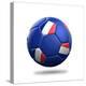 France Soccer Ball-pling-Stretched Canvas