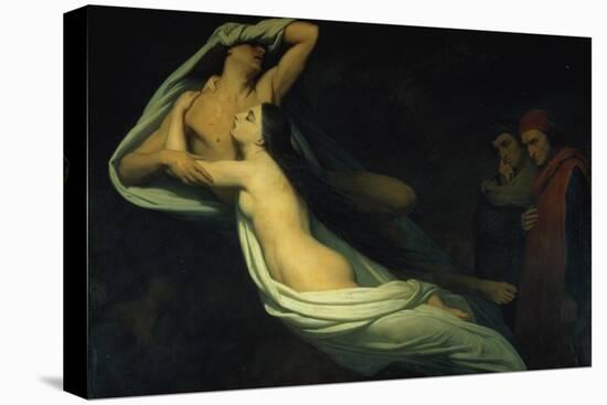 Francesca Da Rimini and Paolo Da Verrucchio Appear to Dante and Virgil-Ary Scheffer-Premier Image Canvas