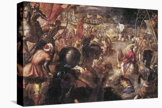 Francesco II Gonzaga Fighting in the Battle of Taro Against Charles VIII of France in 1495, 1579-Jacopo Robusti Tintoretto-Premier Image Canvas