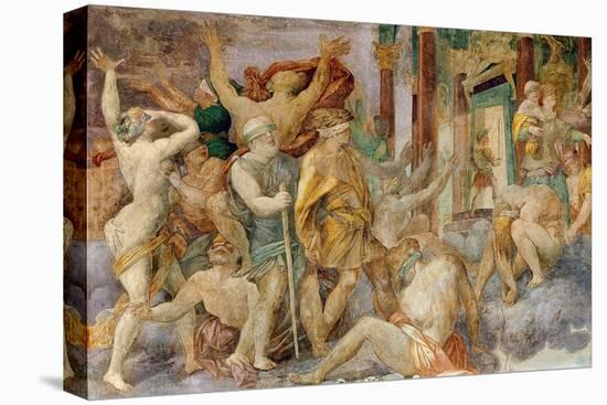 Francis I Drives out the Vices and Enters the Temple of Jupiter, C.1522-40 (Fresco)-Giovanni Battista Rosso Fiorentino-Premier Image Canvas