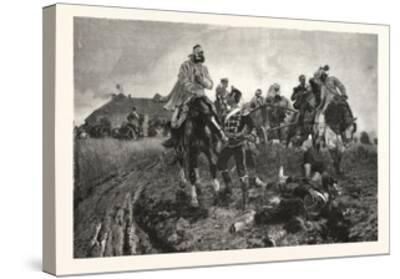 Franco Prussian War A String Hussars After The Painting By Th Rocholl Giclee Print Art Com