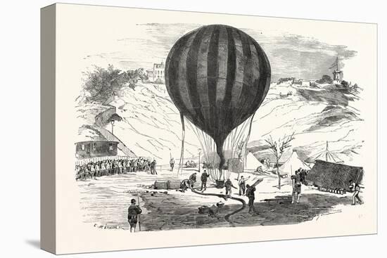 Franco-Prussian War: the Balloon Neptune on the St. Pierre De Montmartre Square-null-Premier Image Canvas