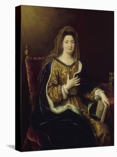 Françoise d'Aubigné, marquise de Maintenon, représentée en Sainte Françoise Romaine vers 1694-Pierre Mignard-Premier Image Canvas