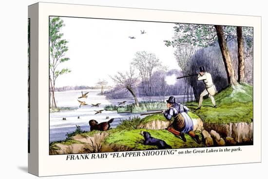 Frank Raby Flapper Shooting on the Great Lakes in the Park-Henry Thomas Alken-Stretched Canvas