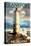 Frankfort Lighthouse, Michigan-Lantern Press-Stretched Canvas