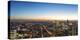 Frankfurt, Hesse, Germany, Frankfurt Skyline with View at the Taunus at Dusk-Bernd Wittelsbach-Premier Image Canvas