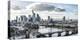 Frankfurt, Hesse, Germany, Panorama of the Frankfurt Skyline-Bernd Wittelsbach-Premier Image Canvas