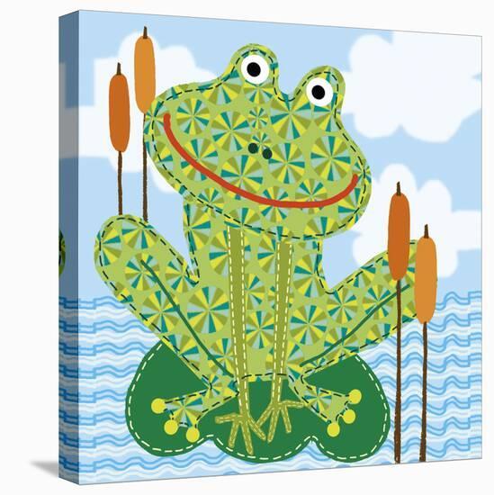 Frankie The Frog-Jessie Eckel-Stretched Canvas