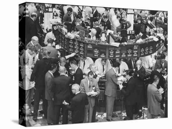 Frantic Day at the New York Stock Exchange During the Market Crash-Yale Joel-Premier Image Canvas