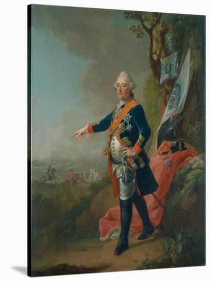 Frederick II, Landgrave of Hesse-Kassel, in the Officer's Uniform of the 45th Prussian Infantry…-Johann Heinrich Tischbein-Premier Image Canvas