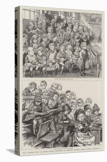 Free Dinners Given to Board School Children at Denmark Terrace Board School, Islington, N-Charles Paul Renouard-Premier Image Canvas