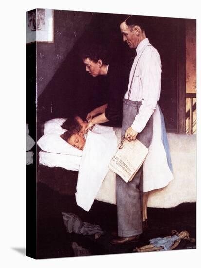 "Freedom From Fear", March 13,1943-Norman Rockwell-Premier Image Canvas