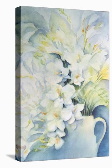 Freesia, Aurora and Ballerina in a White Jug-Karen Armitage-Premier Image Canvas