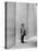 French Actor Jacques Tati Looking at the High Ceiling of an Office Lobby-Yale Joel-Premier Image Canvas