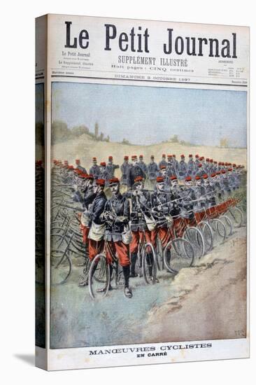 French Army Bicycle Corps in a Square on Manoeuvres, France, 1897-Henri Meyer-Premier Image Canvas