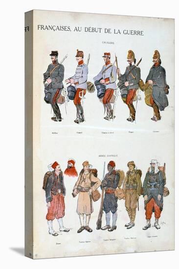 French Army Uniforms, World War One, 1914-null-Premier Image Canvas
