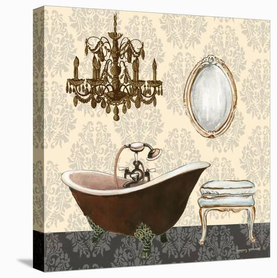 French Bath Motif II-Gregory Gorham-Stretched Canvas