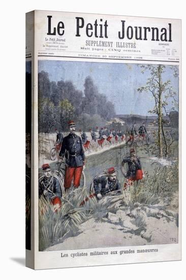 French Bicycle Corp on Military Maneuvers, 1896-Henri Meyer-Premier Image Canvas