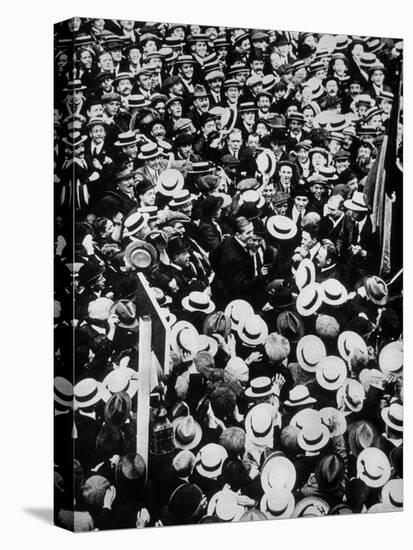 French Boxer Georges Carpentier Arriving in London, July 1914-null-Stretched Canvas