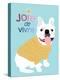 French Bulldog Joie de vivre-Ginger Oliphant-Stretched Canvas