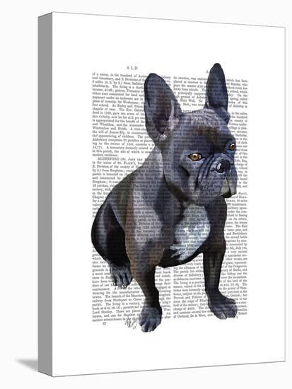 French Bulldog Plain-Fab Funky-Stretched Canvas