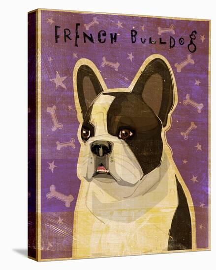 French Bulldog (White Brindle)-John W Golden-Stretched Canvas