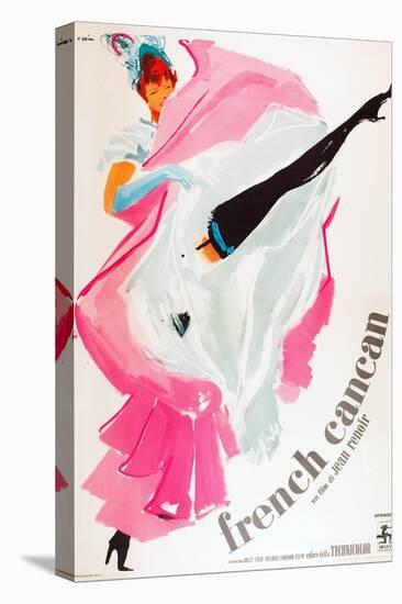 French Can Can, (aka Only the French Can), Italian poster art, 1955-null-Stretched Canvas