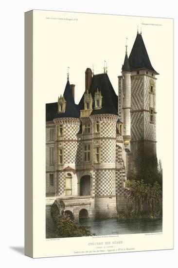 French Chateaux in Blue II-Victor Petit-Stretched Canvas