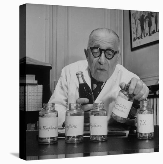 French Chemist, Analyzing the Ingredients of Coca-Cola-null-Premier Image Canvas