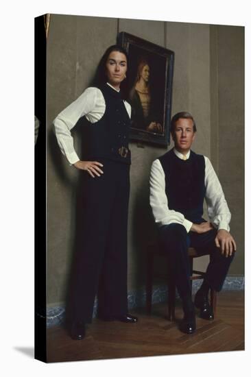 French Fashion Designer Bernard Lanvin and His Wife, Meryl, Louvre, Paris, France, 1968-Bill Ray-Premier Image Canvas